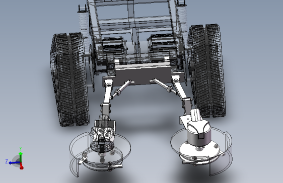 丘陵山地果园纯电驱动除草机器人 1814312==wb40