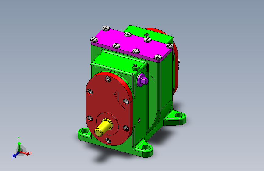 钢环无极变速器SolidWorks三维模型