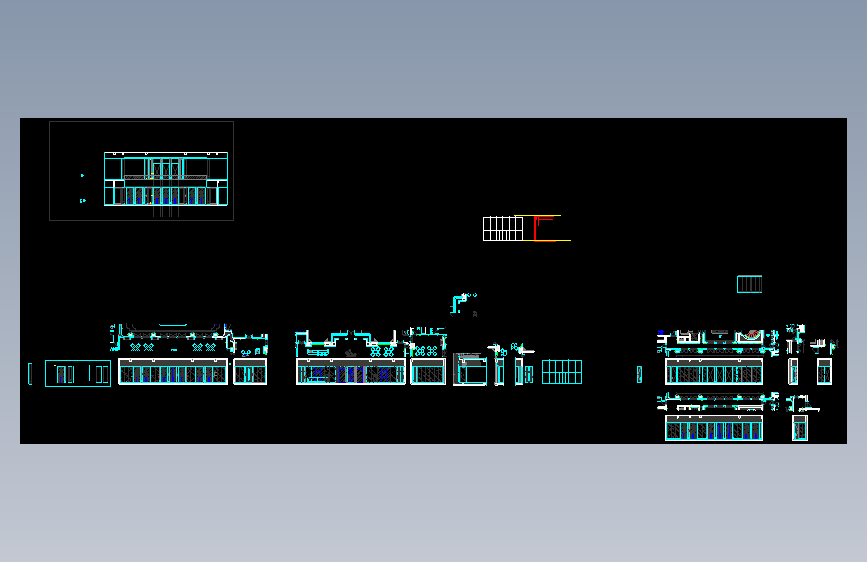 立面图 E01-E07施工图