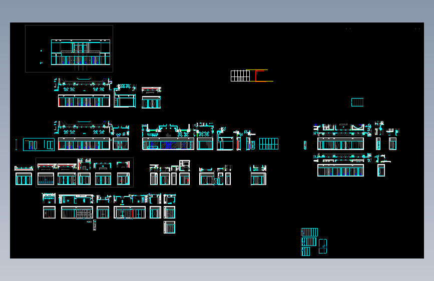 立面图 E08-E17施工图