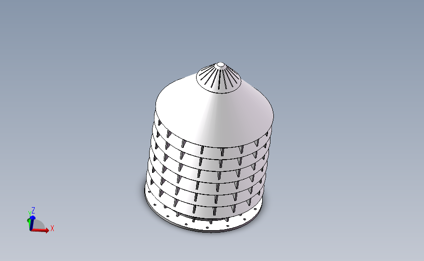 石灰窑风帽SolidWorks设计