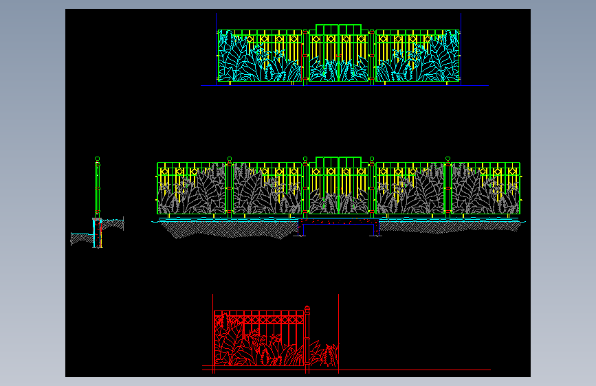 围墙栏杆 (38)施工图