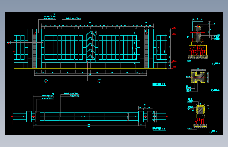 围墙栏杆 (48)施工图