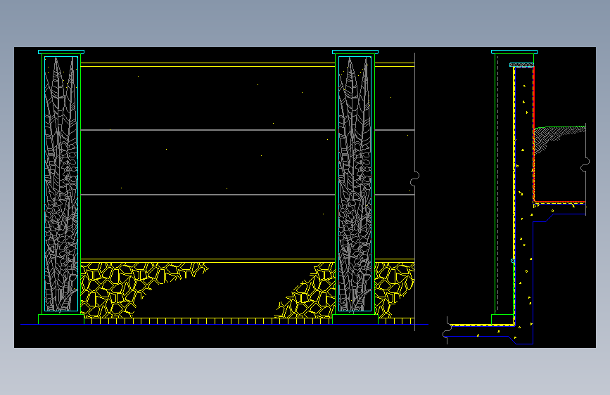 围墙栏杆 (55)施工图