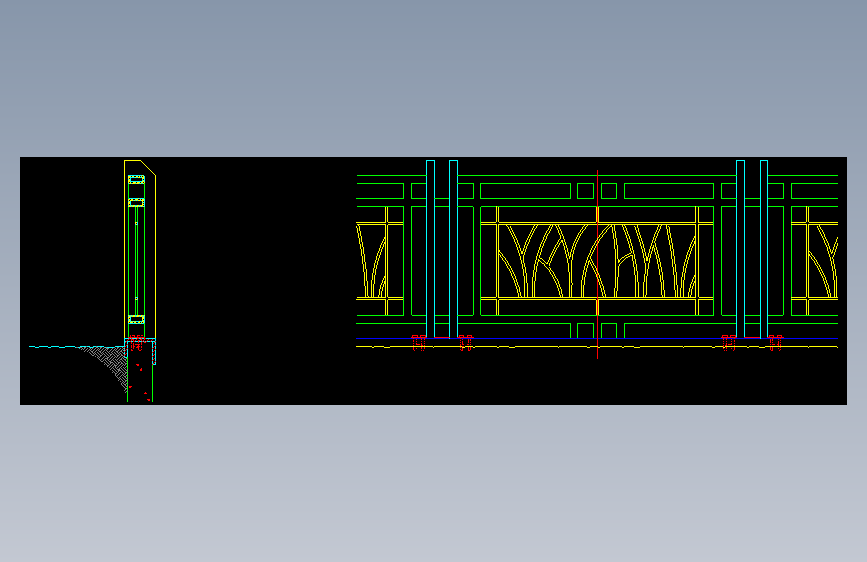 围墙栏杆 (75)施工图