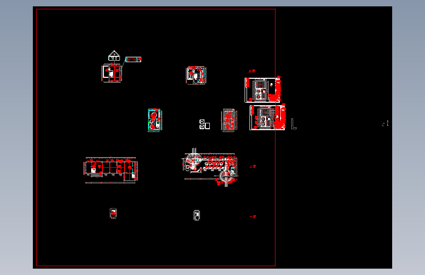 【4】二楼夹层平面施工图