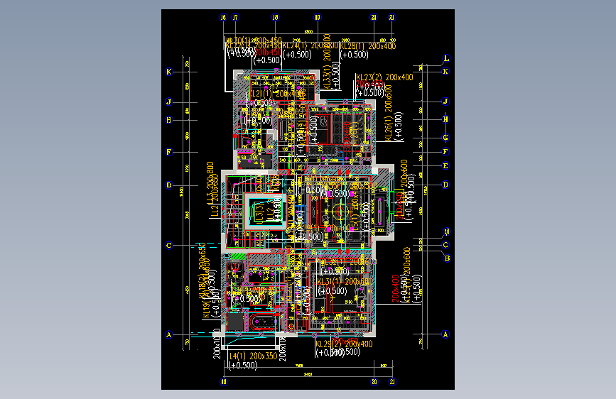 00二层平面图施工图