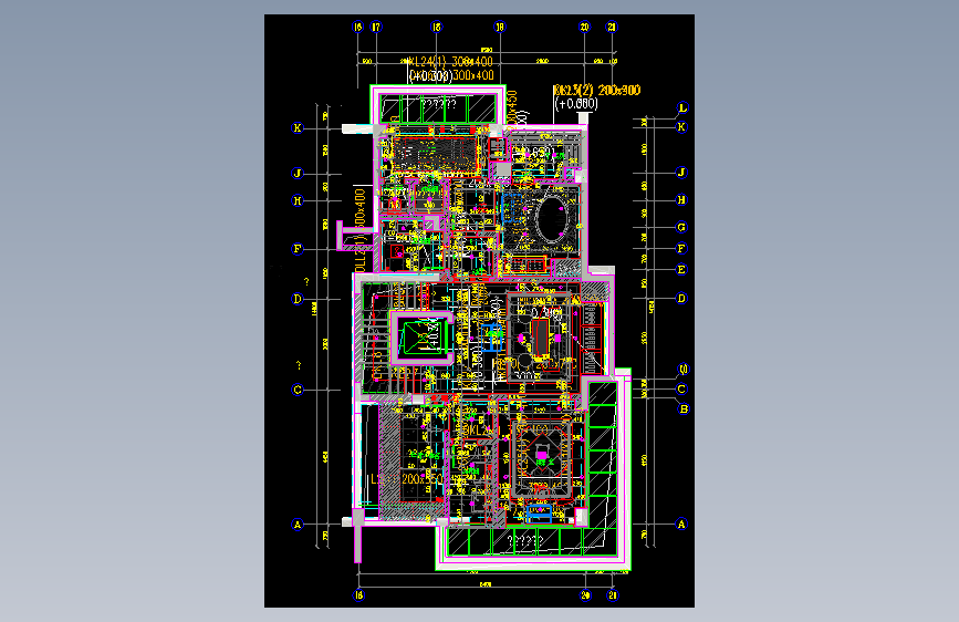 00负一层平面图施工图