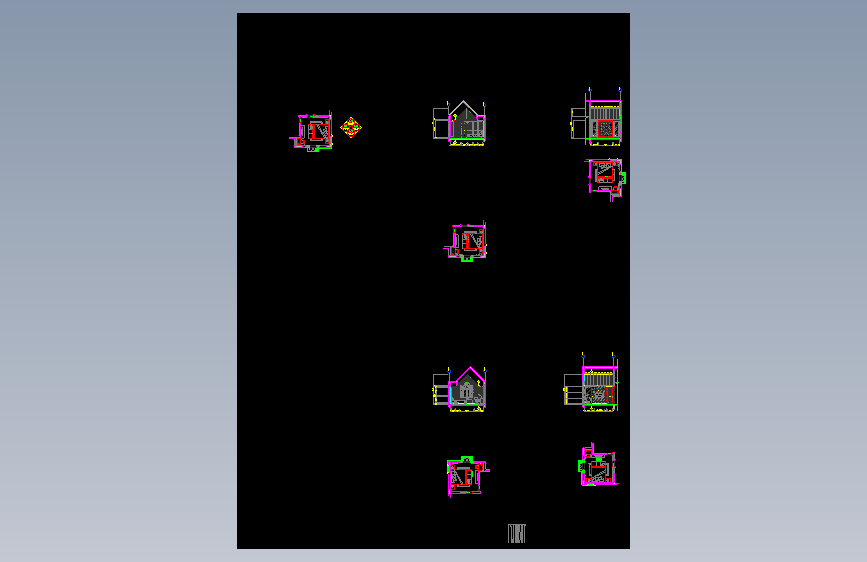 01主卧立面 C1-C4施工图