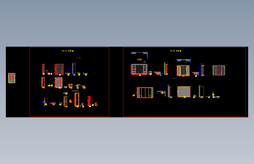 1F-D13~17  一层睡房一、睡房二大样图R2
