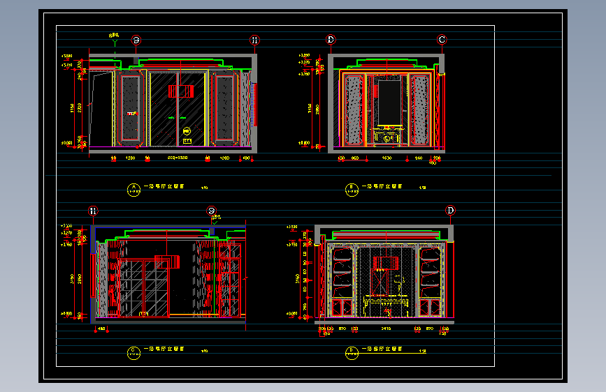 1F-E07一层餐厅、偏厅立面图REV-05