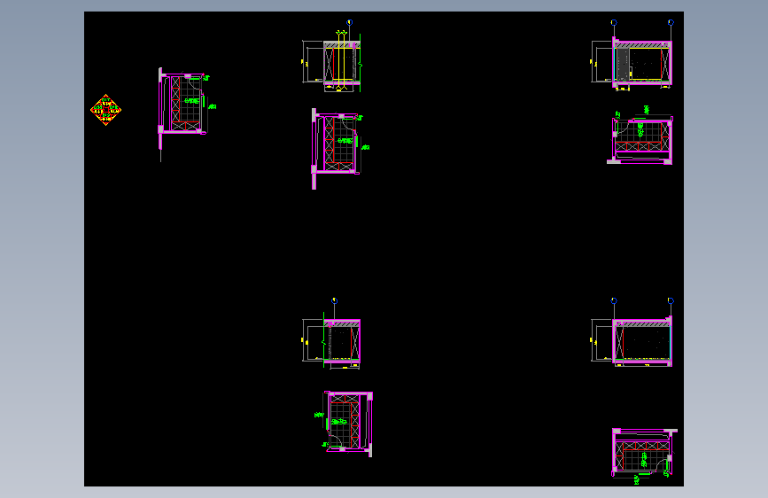02仓库立面 D13-D16施工图