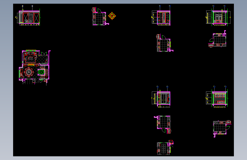 02厨房立面 A5-A9施工图