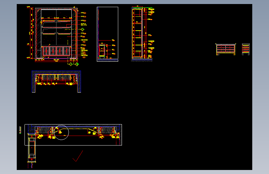 2F-D34～D35  二层主人私密储藏室、主人睡房衣帽间储物柜大样图REV-04