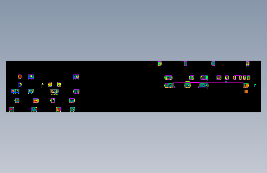 003主卧床头背景及主卫立面图