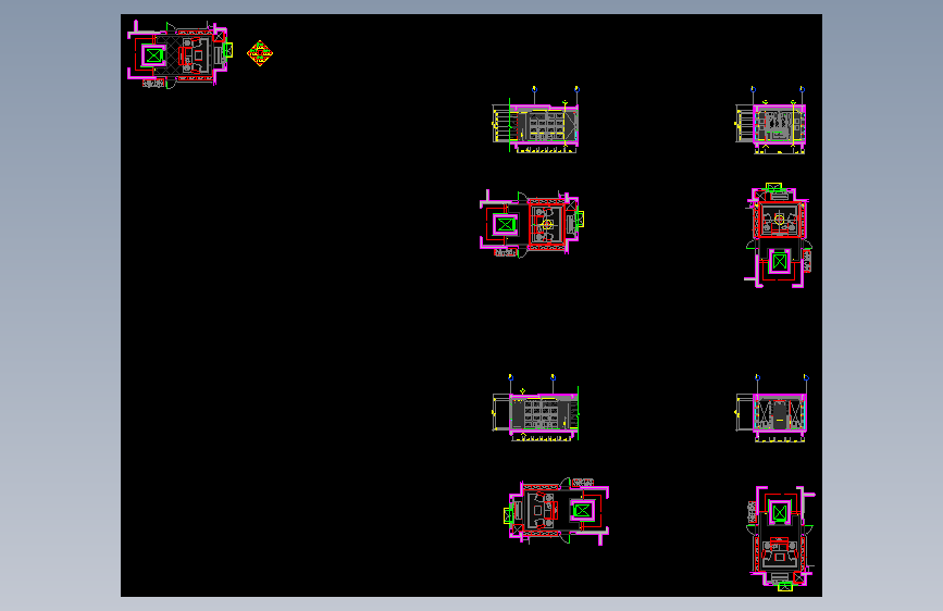 03家庭阅读厅立面 B10-13施工图