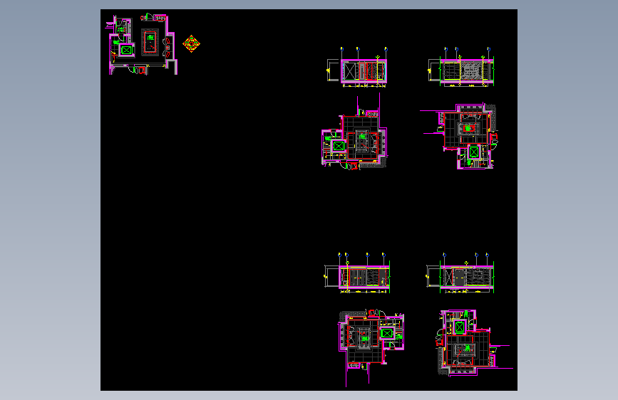 03休闲区立面 E9-E12施工图
