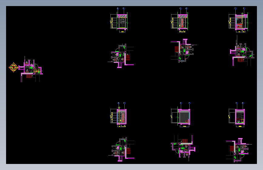 04卫生间立面D7-D12施工图