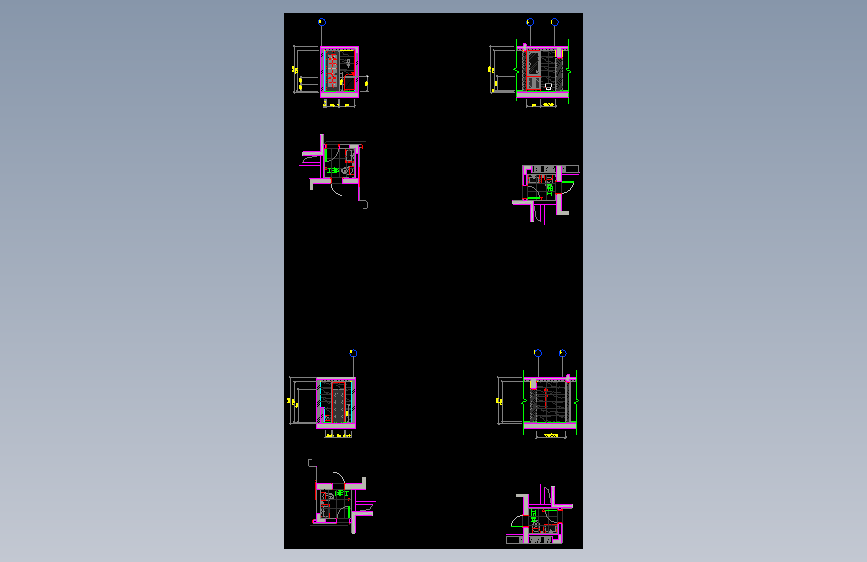 05卫生间立面 E17-E20施工图