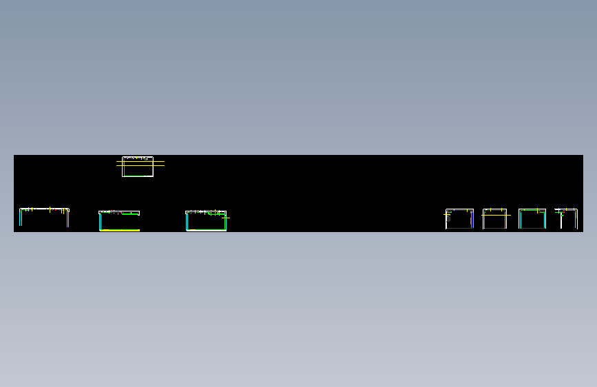 A户型样板房天花剖面图2012.08.15