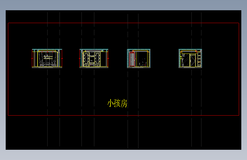LM-11小孩房立面图
