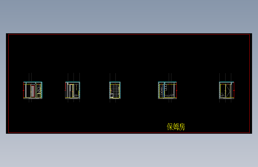 LM-15保姆房立面图