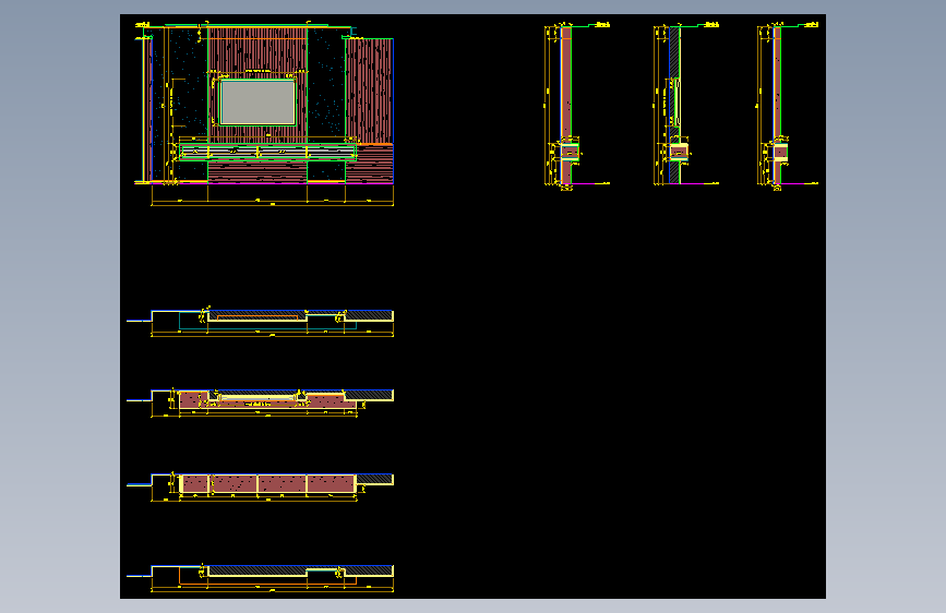 VILLA_DT 2.6_TV_WALL_BEDROOM_DETAILS施工图