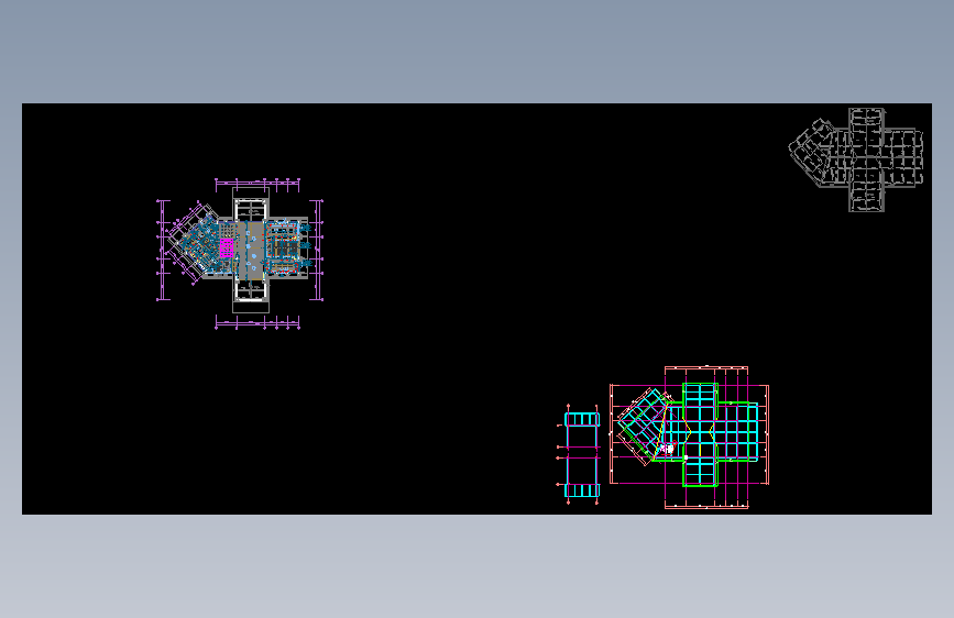 成都中洲锦城湖岸售楼处2F平面图