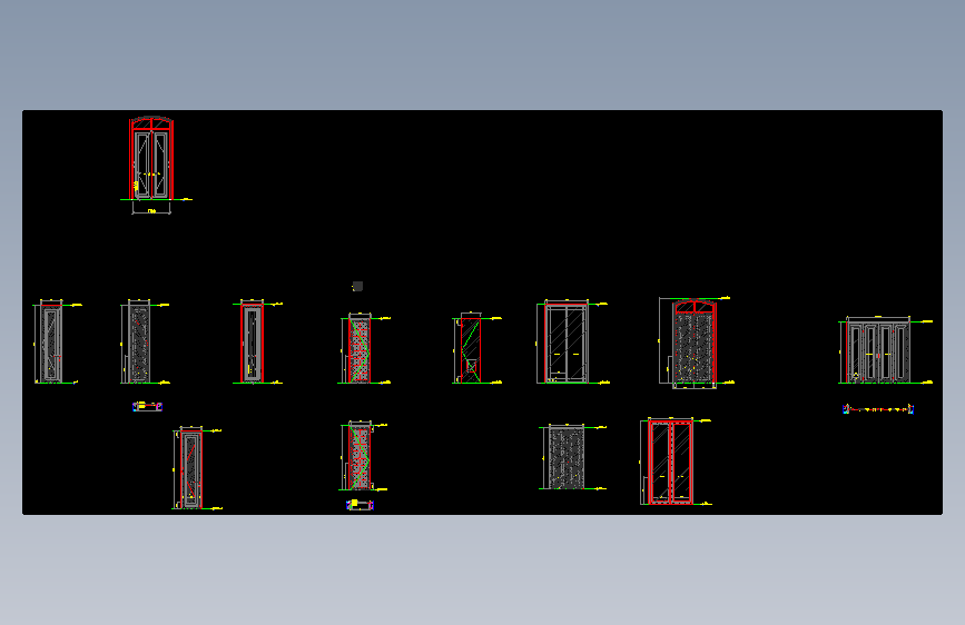 门大样图施工图