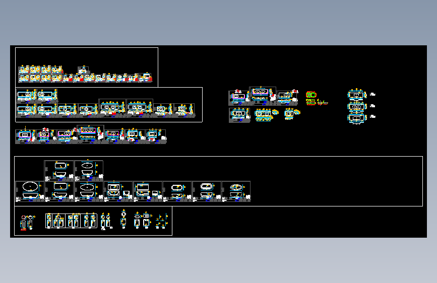 卫浴CAD文件汇总施工图