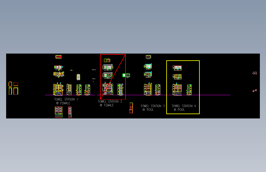 ID701.8.5.0 TOWEL STATION 1 DETAIL