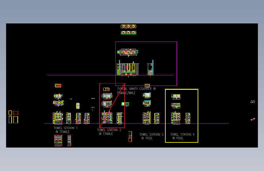 ID701.8.9.0 TOWEL STATION 4 DETAIL