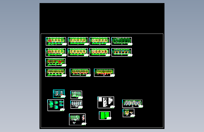 【重庆】市区某住宅小区电气平面图