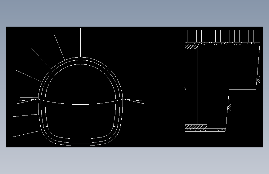 3附图三  台阶法施工步序图（单线）