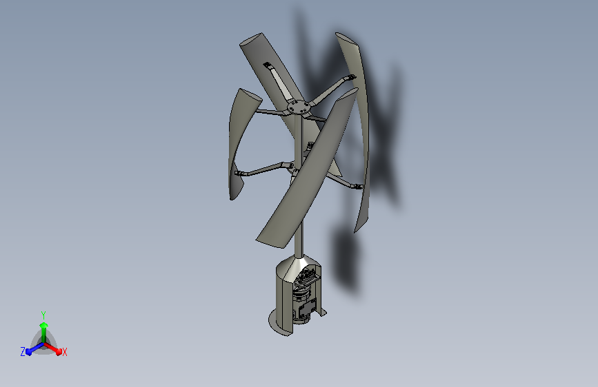 立式螺旋风力涡轮发电机jx5