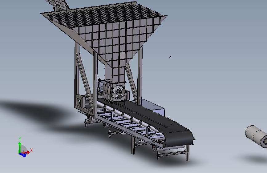 B7_料仓卸料阀皮带输送机