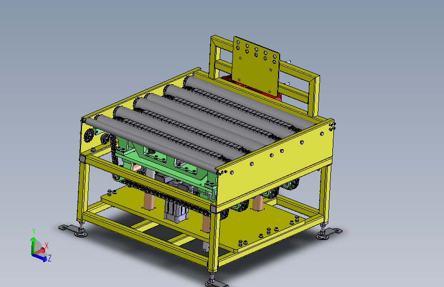 A18_轮胎分流滚筒输送机