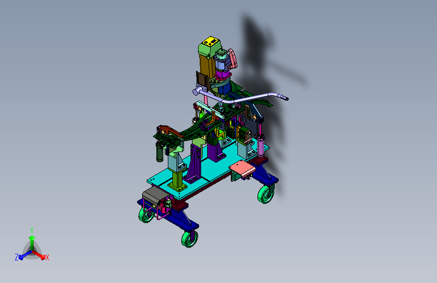 B柱补强板材定位治具