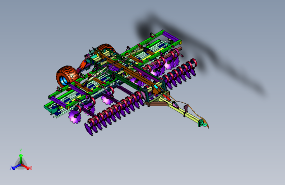 耙片型耕整田地作业配套设备
