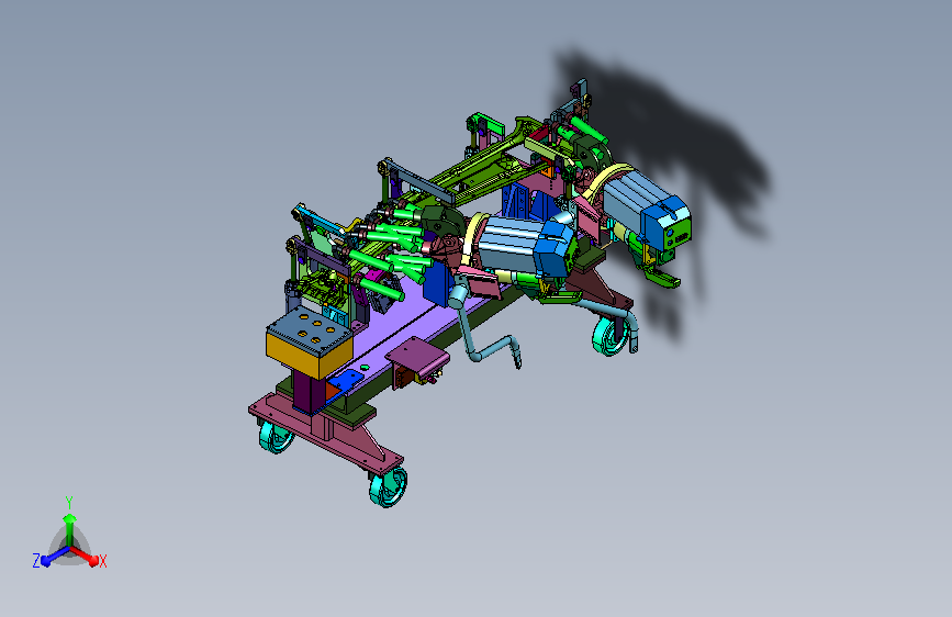 B柱内衬板定位夹持工装