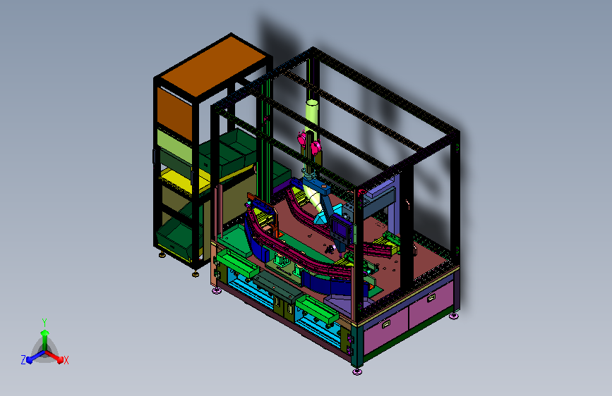 车辆护撞架整套拼装工位