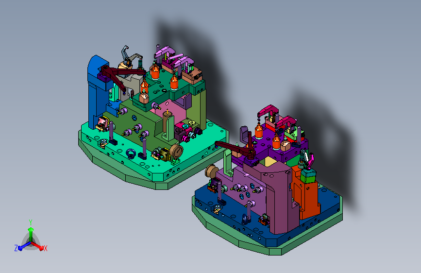 车身护板多轴定位治具台