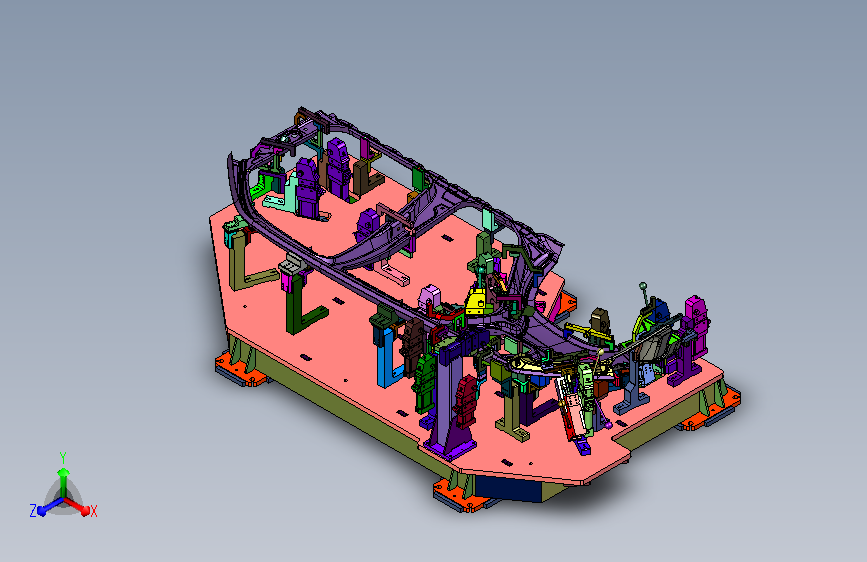 车身侧板熔接定位治具