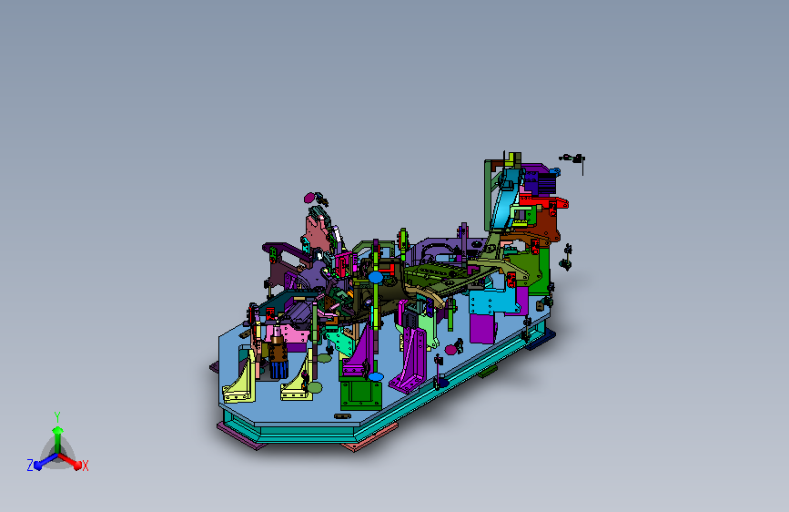 车体侧围熔接固位器具
