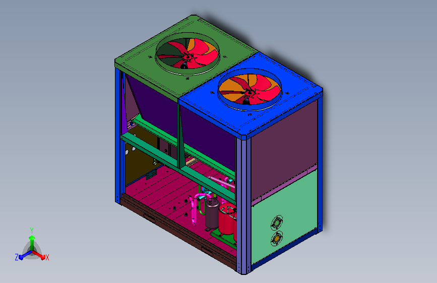 大功率循环制热装置机组