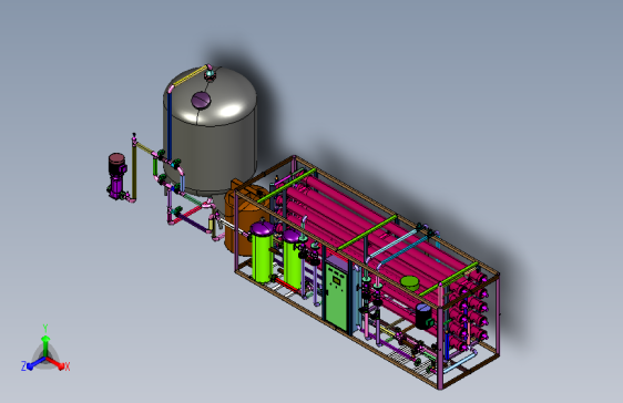 二十吨双层净流净化机组