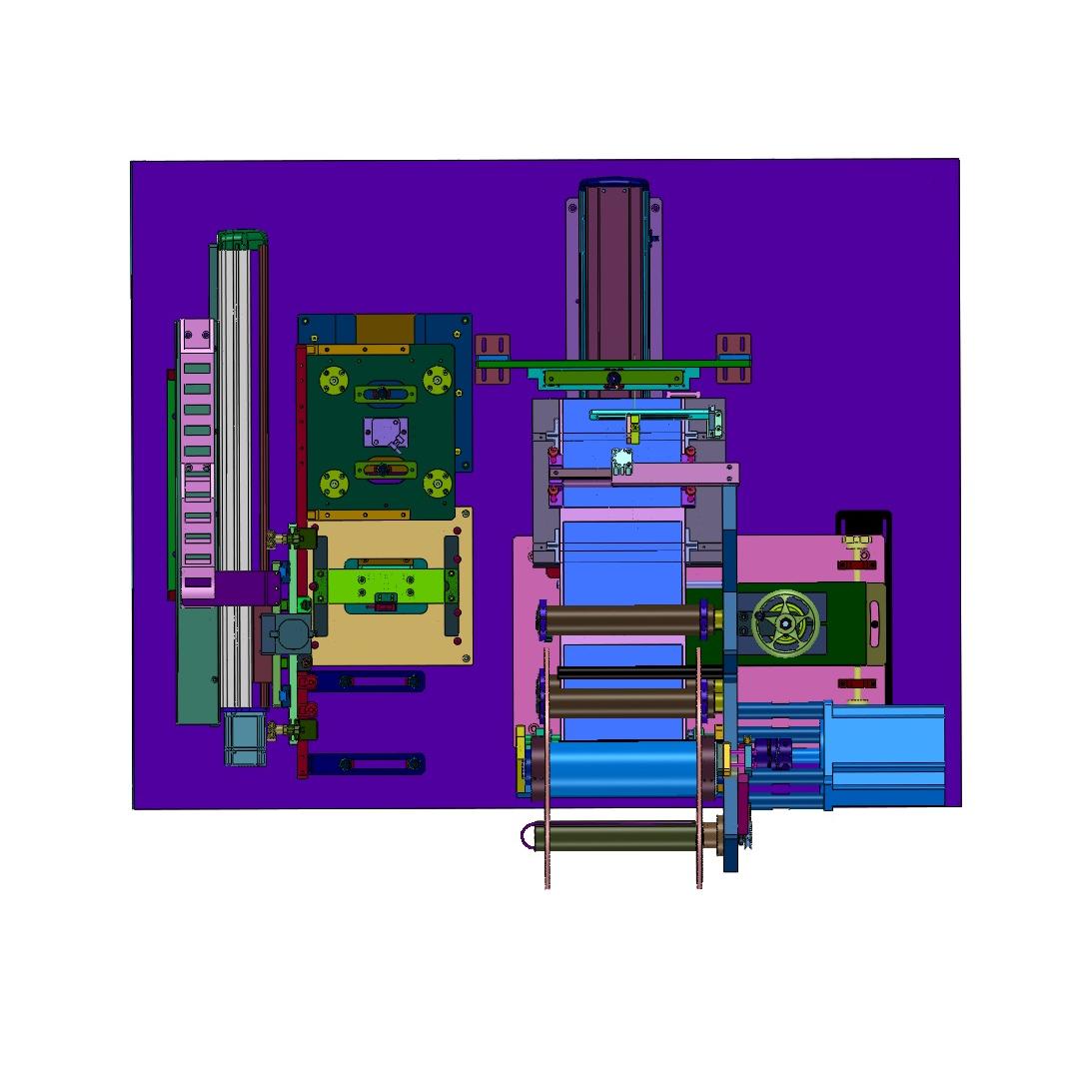 防静电壳体简易半自动覆膜贴标机