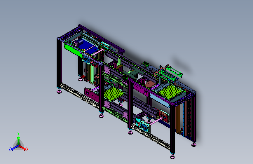 分层环流传送成套线体
