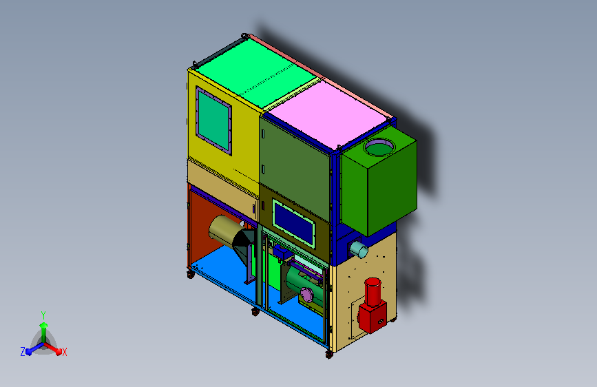 粉料辊压集尘装置