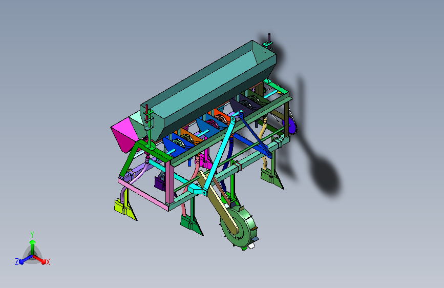 耕地种苗均匀投放设备
